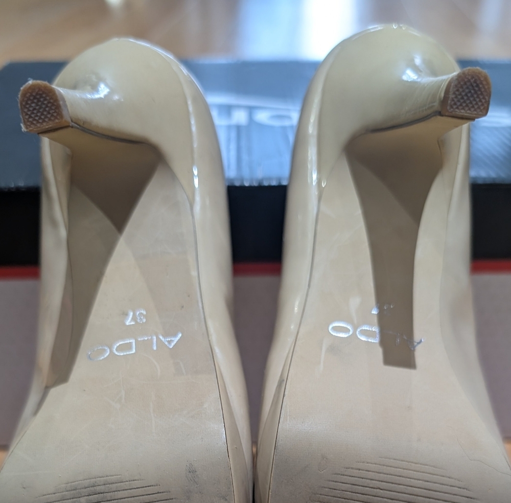 ALDO Women's Size 37 Nude Pointed-Toe High Heels - Picture 7 of 11